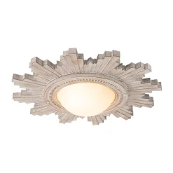 Antique Apollo Sunburst Sculpture Flush Mount / Wall Light
