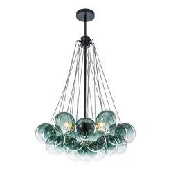 Art Deco Color Cluster Glass Globe Bubble Chandelier