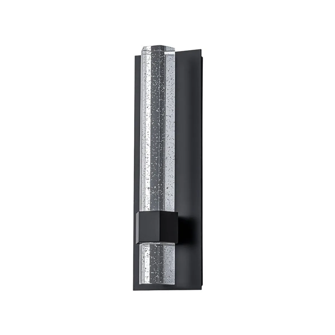 Black Linear Bubble Crystal Tube Dimmable LED Wall Light
