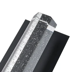 Black Linear Bubble Crystal Tube Dimmable LED Wall Light
