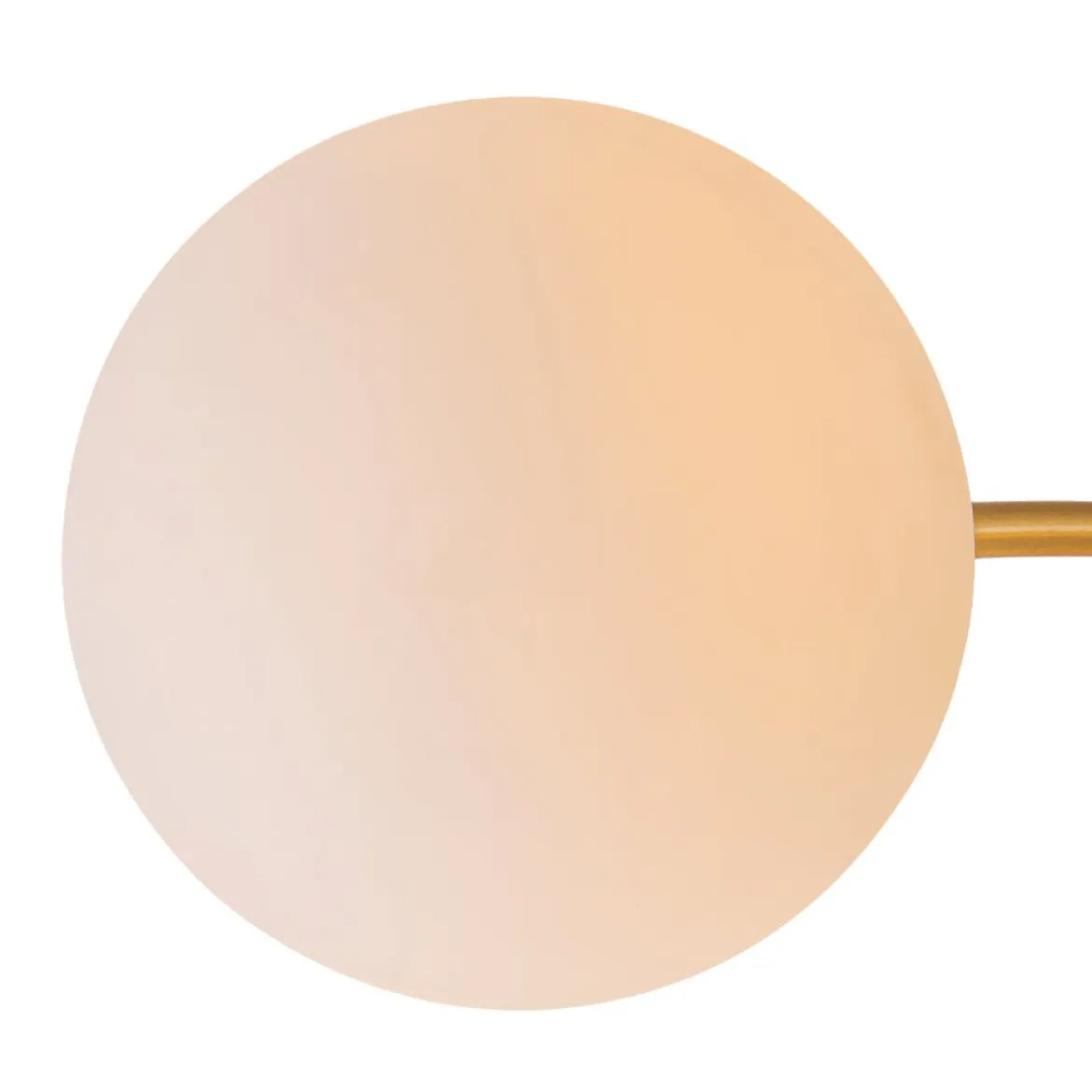 Bloom Dimmable Opal Glass Globe Bubble Semi Flush Chandelier