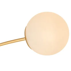 Blossom 12-Light Opal Glass Bubble Semi Flush Chandelier