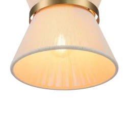 Boho 2-Tier Woven Thread Tapered Drum Pendant Light