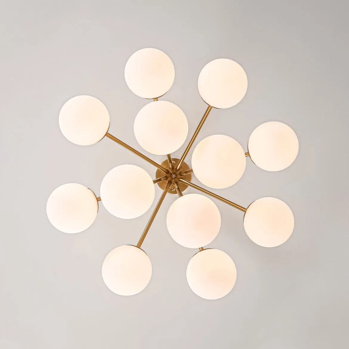 Bouquet Tiered Sputnik Pendant Frosted Glass Bubble Chandelier