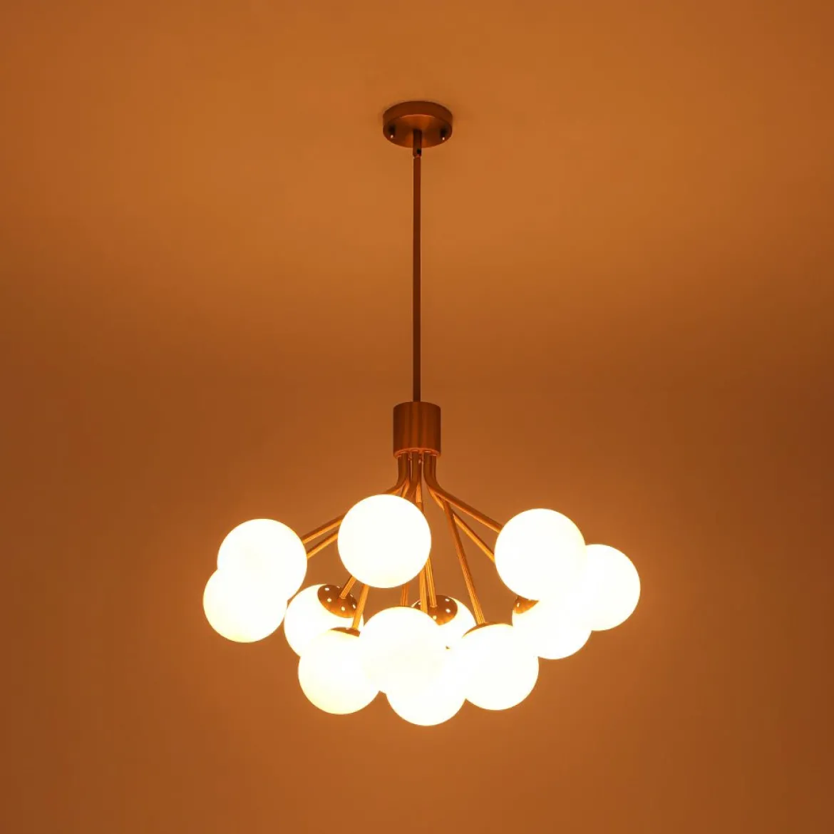 Bouquet Tiered Sputnik Pendant Frosted Glass Bubble Chandelier