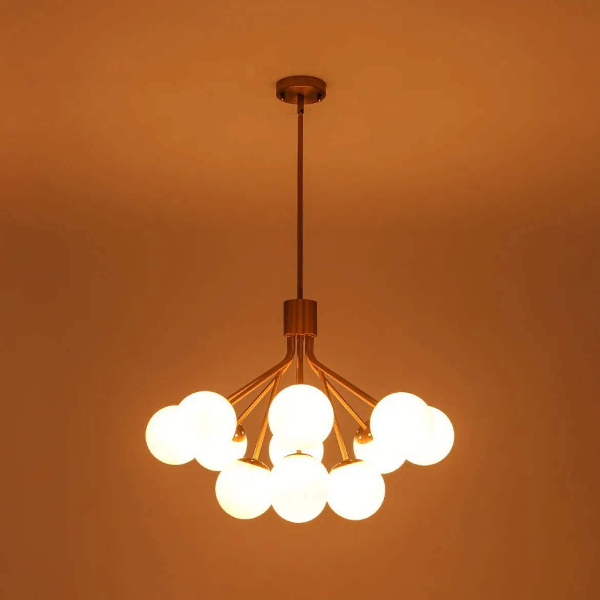 Bouquet Tiered Sputnik Pendant Frosted Glass Bubble Chandelier