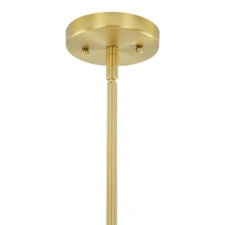 Brass Halo Shine Opal Glass Bubble Ring Chandelier
