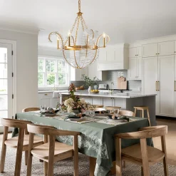 Chic Antique Crystal Floral Chandelier