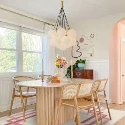 Cloud Style Opal Glass Cluster Bubble Chandelier Pendant Light