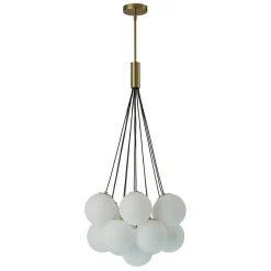 Cloud Style Opal Glass Cluster Bubble Chandelier Pendant Light