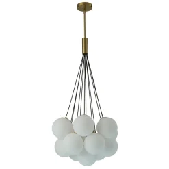 Cloud Style Opal Glass Cluster Bubble Chandelier Pendant Light