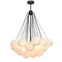 Cluster Frosted Glass Bubble Chandelier