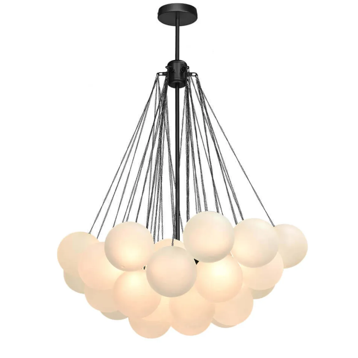 Cluster Frosted Glass Bubble Chandelier