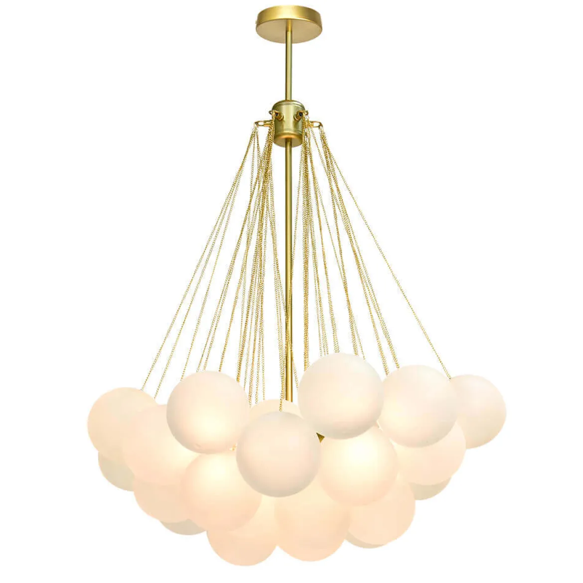 Cluster Frosted Glass Bubble Chandelier