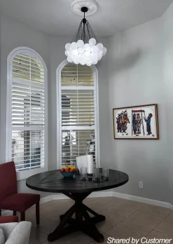 Cluster Frosted Glass Bubble Chandelier