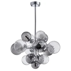 Cluster Glass Globe Bubble Chandelier 23.6