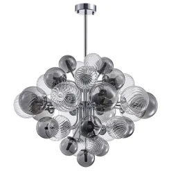 Cluster Glass Globe Bubble Chandelier 23.6