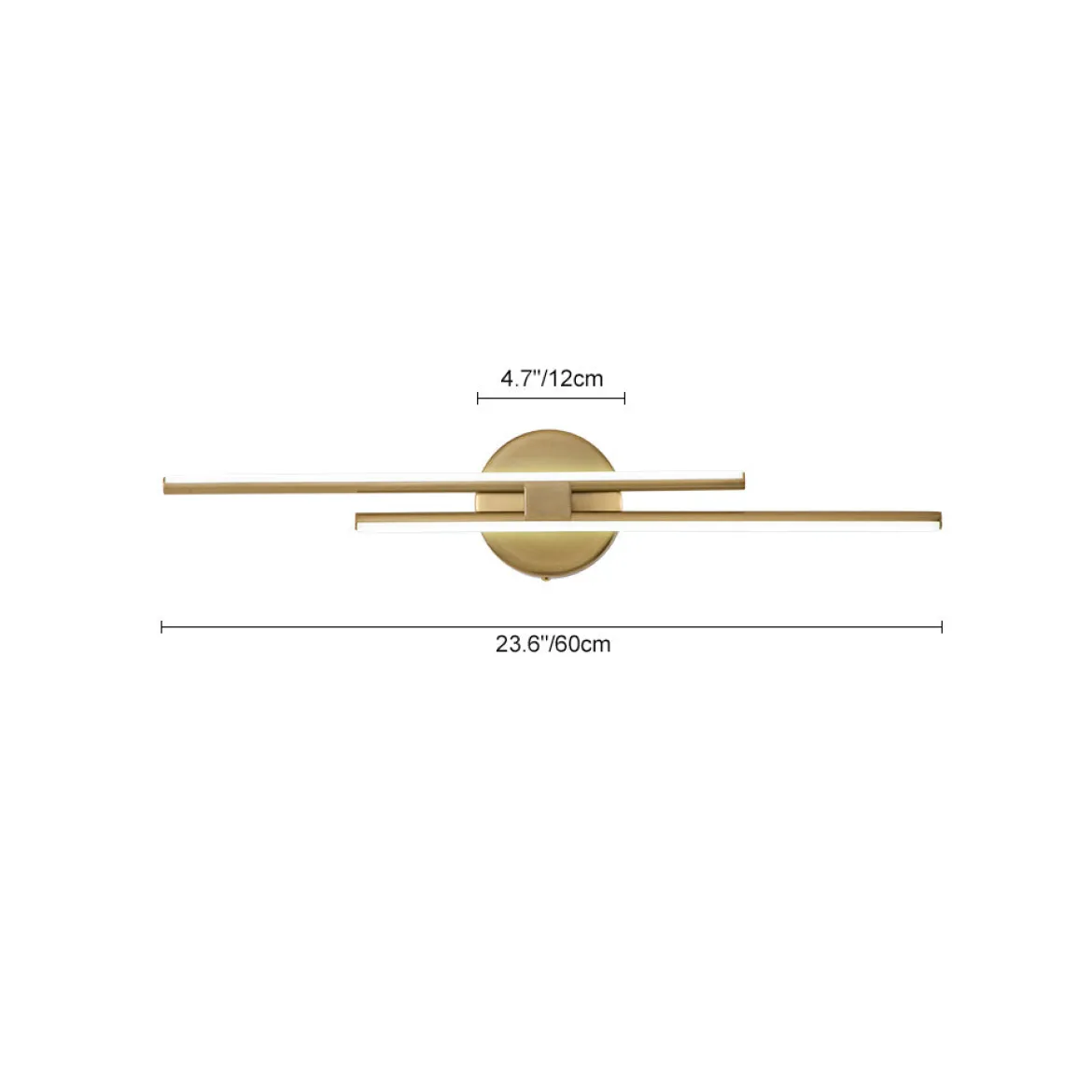 Contemporary Dimmable Linear LED Semi Flush Mount Light