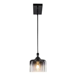 Contemporary 3-Light Gradual Smoked Glass Island Chandelier
