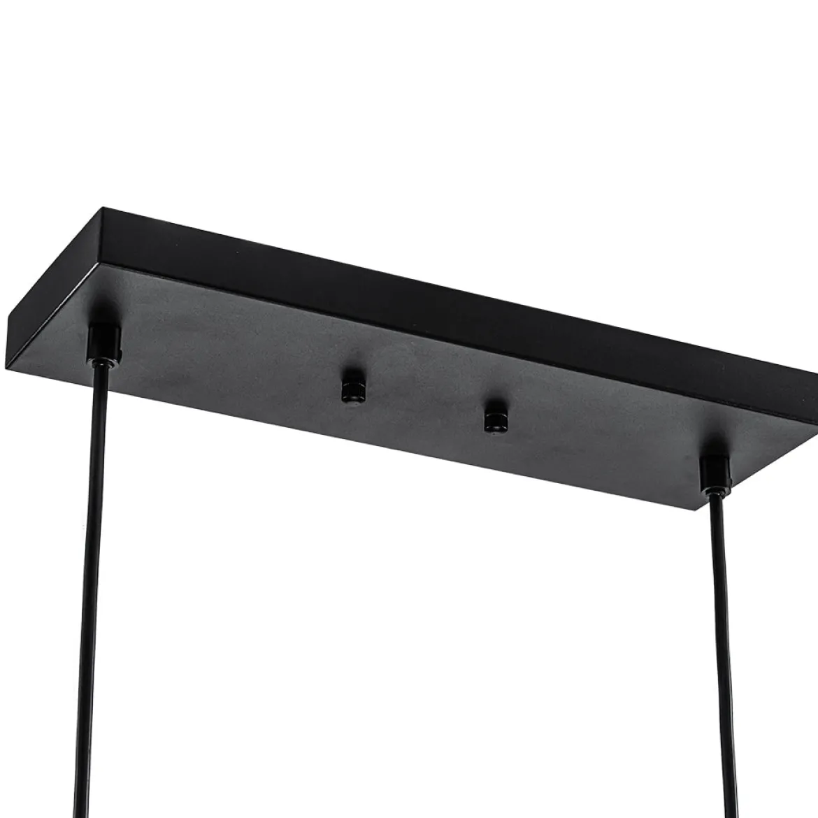 Contemporary 3-Light Gradual Smoked Glass Island Chandelier
