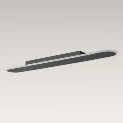 Contemporary Long Oval Warm Dimmable LED Ceiling Light