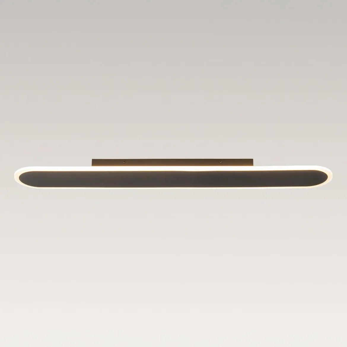 Contemporary Long Oval Warm Dimmable LED Ceiling Light