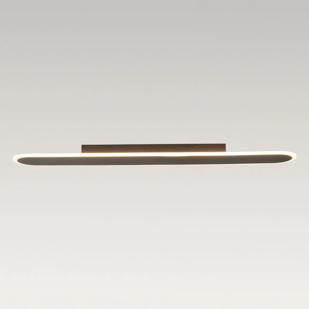 Contemporary Long Oval Warm Dimmable LED Ceiling Light