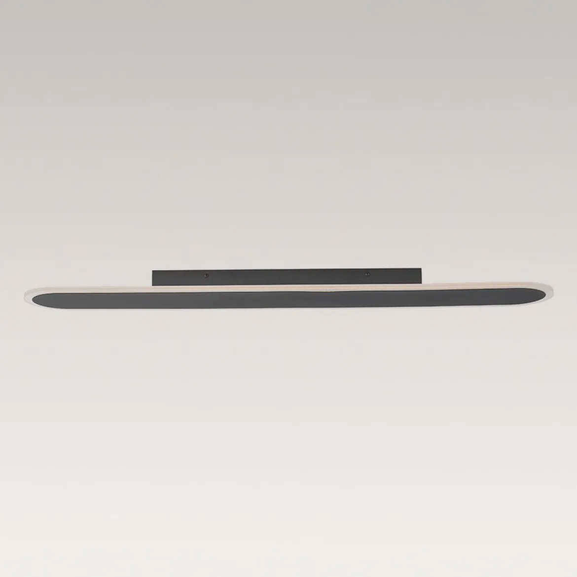 Contemporary Long Oval Warm Dimmable LED Ceiling Light