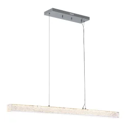Crystal Resin Art Dimmable LED Linear Island Chandelier