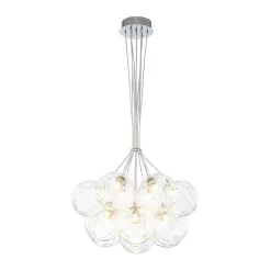 Dimmable Cluster Sculpture Texture Glass Globe Bubble Chandelier