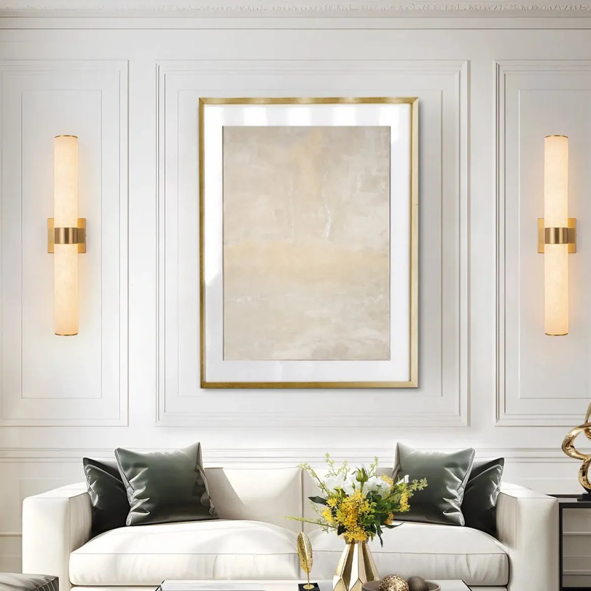 Dimmable LED Marble Tube Linear Bathroom Wall Sconce