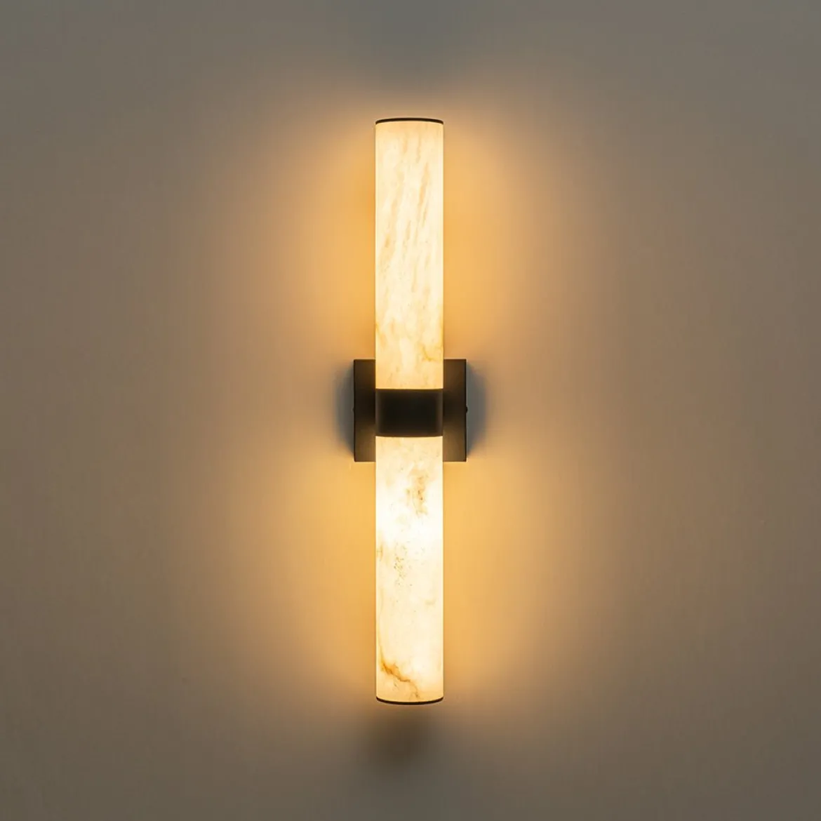 Dimmable LED Marble Tube Linear Bathroom Wall Sconce
