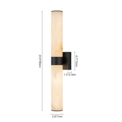 Dimmable LED Marble Tube Linear Bathroom Wall Sconce