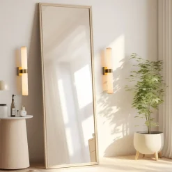 Dimmable LED Marble Tube Linear Bathroom Wall Sconce