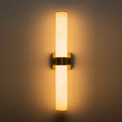 Dimmable LED Marble Tube Linear Bathroom Wall Sconce