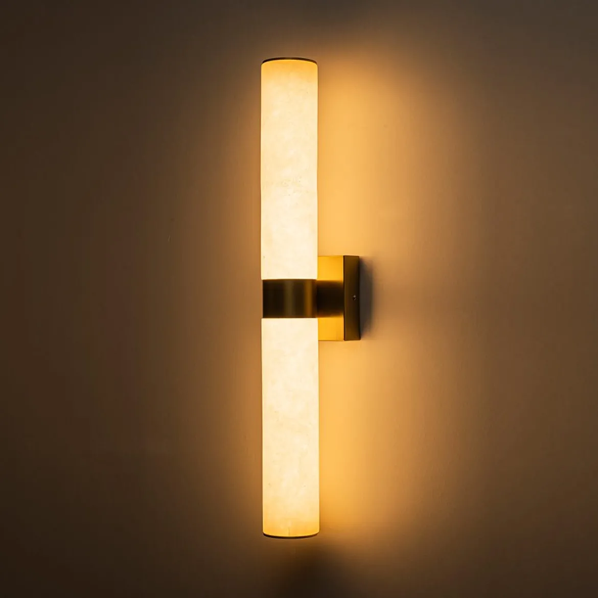 Dimmable LED Marble Tube Linear Bathroom Wall Sconce