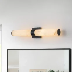 Dimmable LED Marble Tube Linear Bathroom Wall Sconce