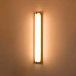 Dimmable LED Wide Linear Frosted Glass Tube Vanity Wall Lamp