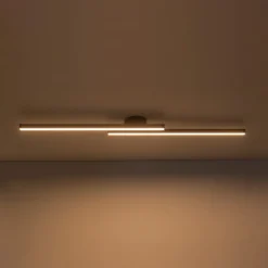 Dimmable 2-Light Long Strip Linear LED Flush Mount