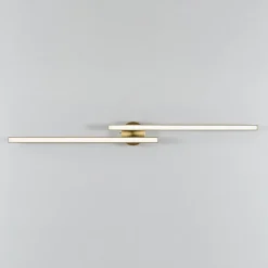 Dimmable 2-Light Long Strip Linear LED Flush Mount