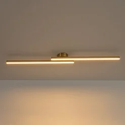 Dimmable 2-Light Long Strip Linear LED Flush Mount