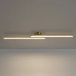 Dimmable 2-Light Long Strip Linear LED Flush Mount