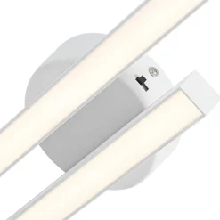 Dimmable 2-Light Long Strip Linear LED Flush Mount