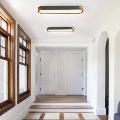 Dimmable Minimalist Long Oval Flush Mount LED Light