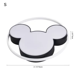 Dimmable Modern Mickey Design LED Flush Ceiling Light