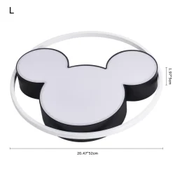 Dimmable Modern Mickey Design LED Flush Ceiling Light