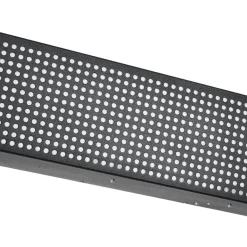 Farmhouse Black Mesh Wood Dimmable LED Oval Ceiling Light