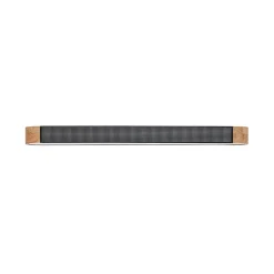 Farmhouse Black Mesh Wood Dimmable LED Oval Ceiling Light