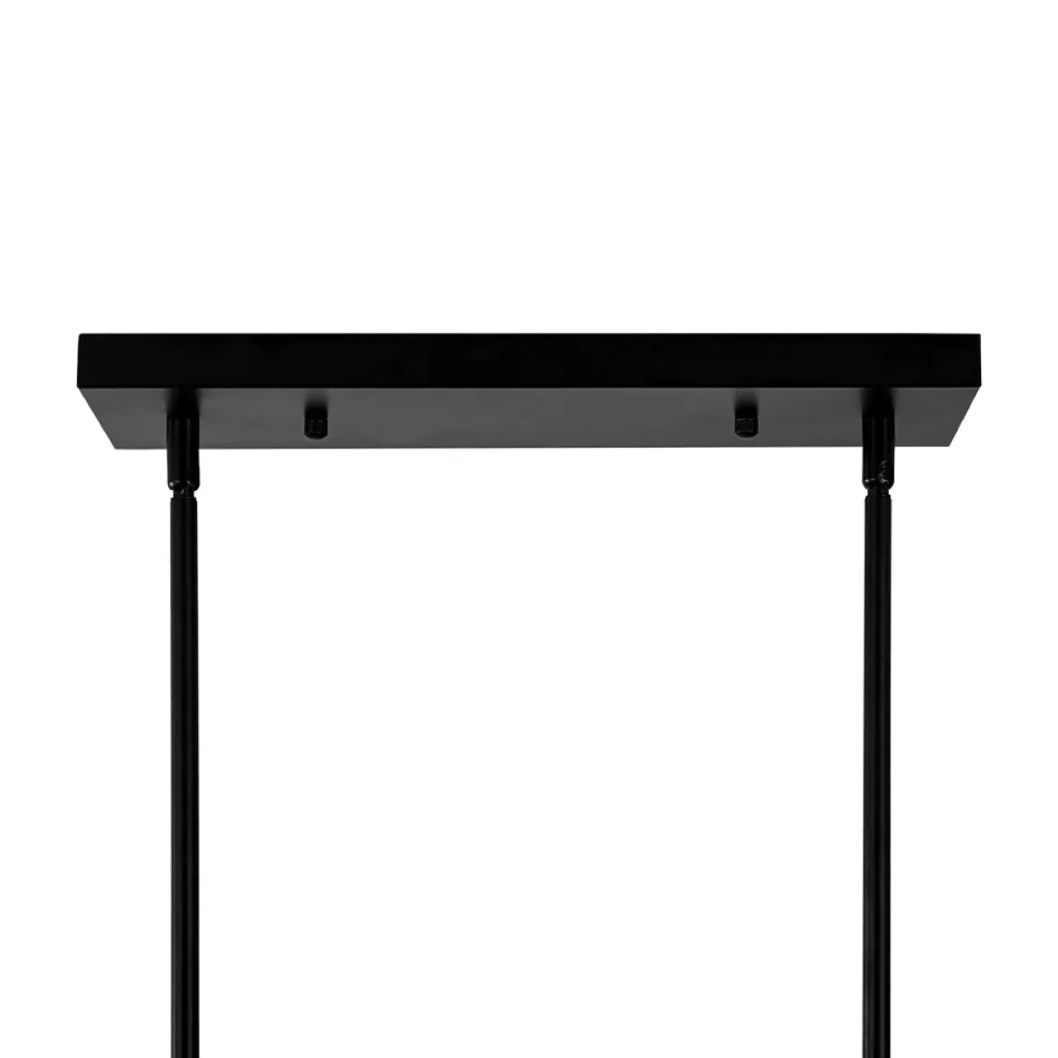 Farmhouse Candle Style Linear Rectangular Cage Island Chandelier