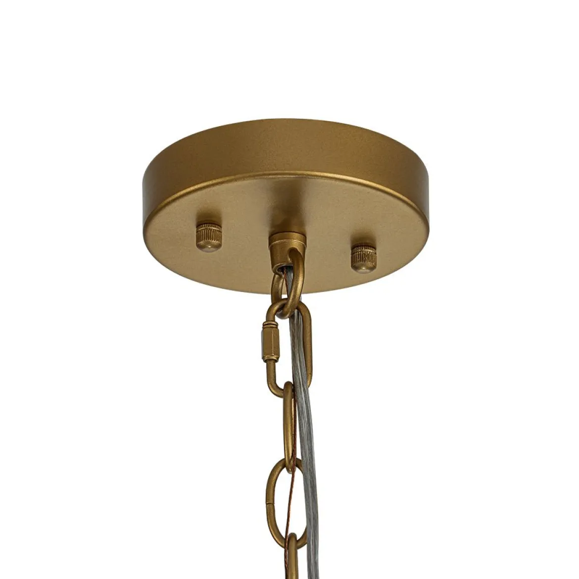 Farmhouse Clear Textured Glass Cylinder Cage Pendant